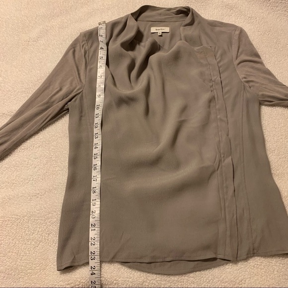 Babaton Gray Drape Front Asymmetrical Zip Lightweight Jacket - Picture 11 of 14